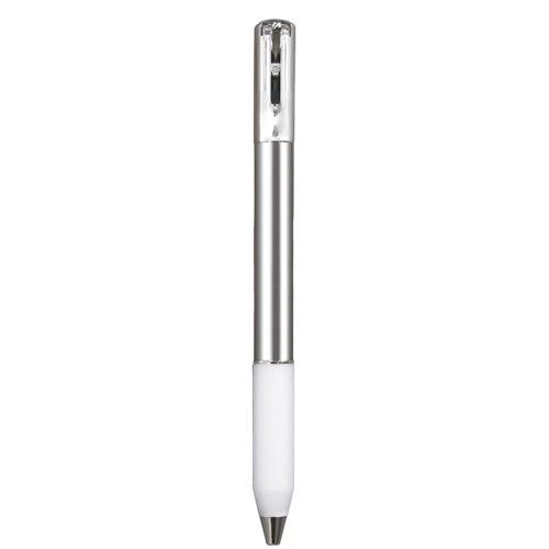 Geometric Metal Crinkle Pen Fidget, Silver