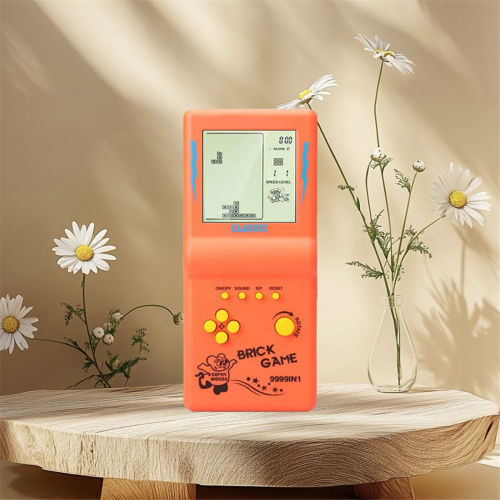 Nostalgic Pocket Game Classic Retro Handheld Game Players Orange 2