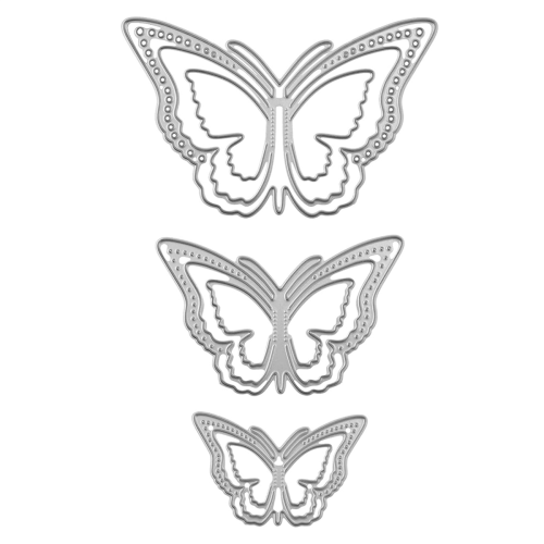 3Pcs 3D Butterfly Metal , Butterfly Die Cut for Card Making