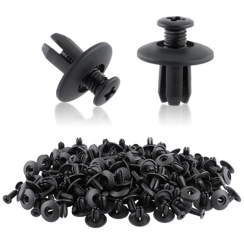 100pcs Nylon Expansion Rivets Liner Door Trim Panel Bumper