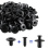 100pcs Nylon Expansion Rivets Liner Door Trim Panel Bumper 5