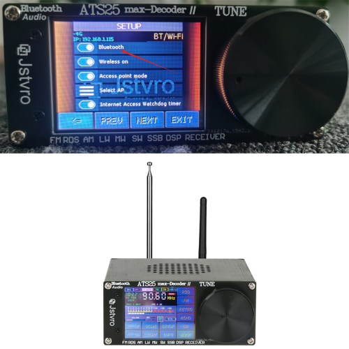 Dekoder ATS25 Max II, odbiornik radiowy FM LW MW SW SSB 1
