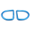 Scuba Diving Backplate DIR Harness Crotch Strap Set Black & Blue 2