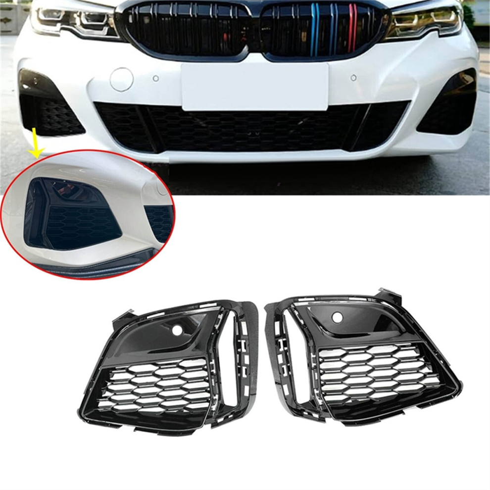 Front Fog Lamp Grille Trim For 3 Series G20 G21 G28 M340i 19-22,B 4853127671914