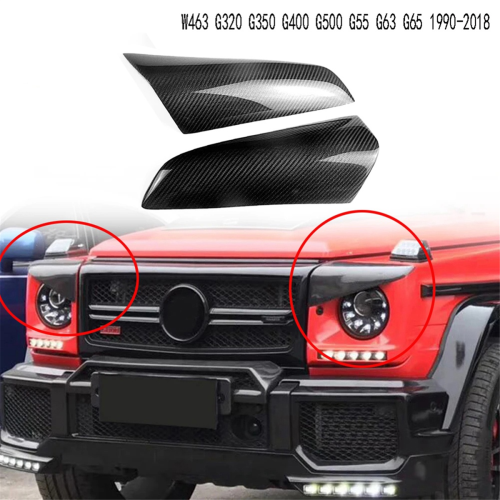 Car Headlight Eyebrow Cover Trim for G Class W463 G63 1990-2018 1