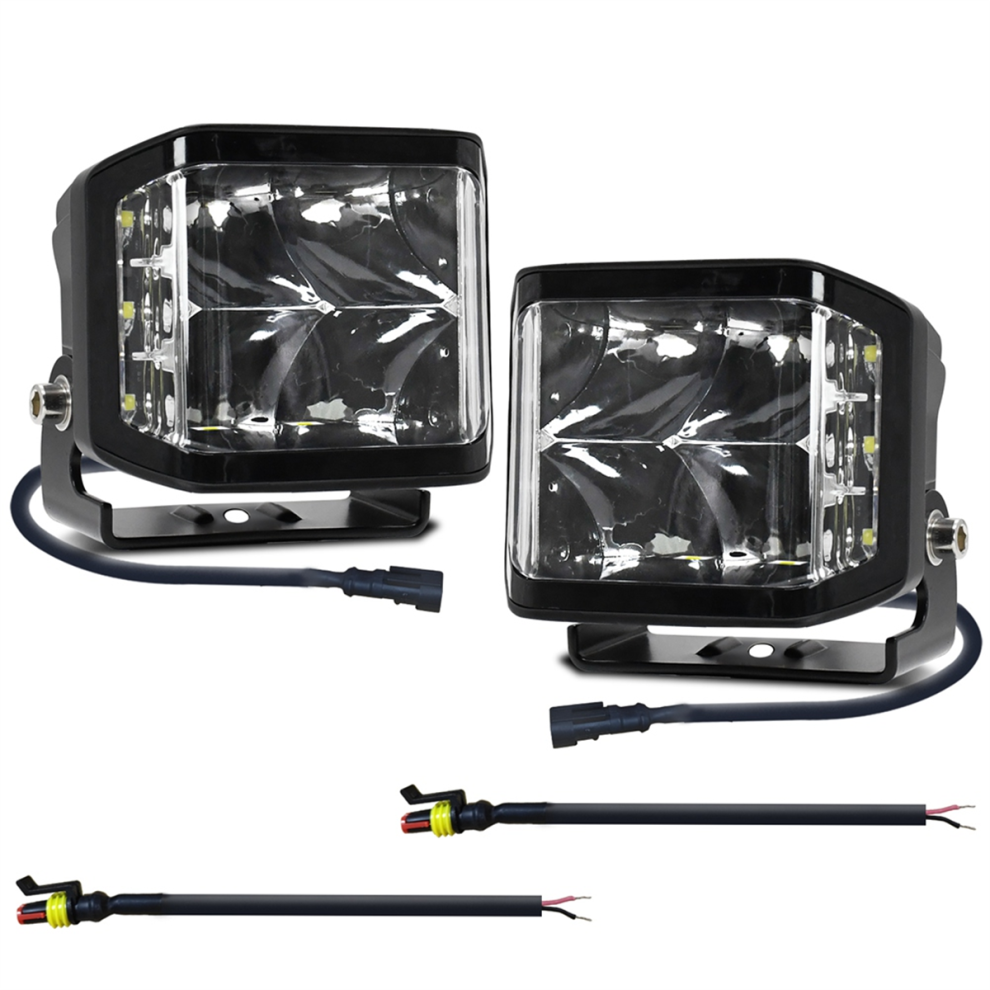 Led Worklights 100W Offroad Fog For Truck Suv Boat 2Pcs White/Light 4853127676636