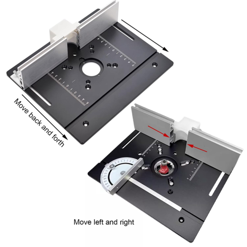 1Set Milling Table Insert Plate, Milling Table for Router with Holder 1
