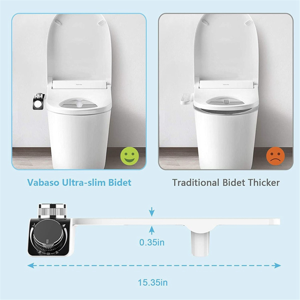 Hot And Cold Dual Bidet Smart Toilet Seat Butt Flusher, B 4853127682781