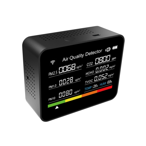 Συσκευή παρακολούθησης ποιότητας αέρα Tuya WIFI 13 σε 1 - Μαύρο 1