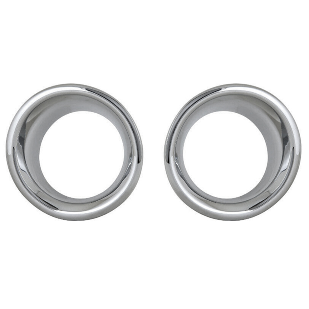 1Pair Car Front Bumper Chrome Fog Lamp Trim Rings Cover 4853127683108