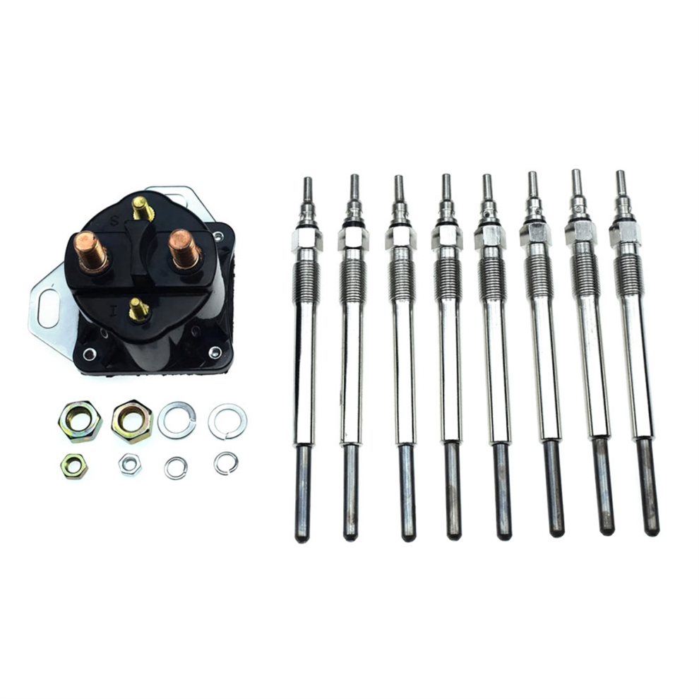 9Pcs For E Series 7.3L Relay Solenoid&Glow Plugs F81z-12B533-Ac 4853127681388