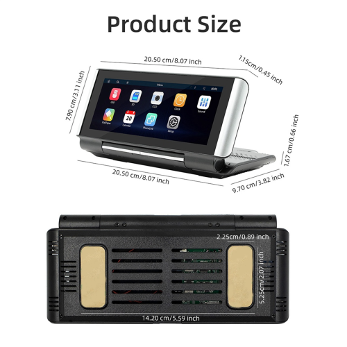 6.86Inch Car Wireless CarPlay Android Auto Touch Navigation Screen 2