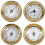 Barometer Thermometer Hygrometer Clock Analog Weather Station for Wall 1