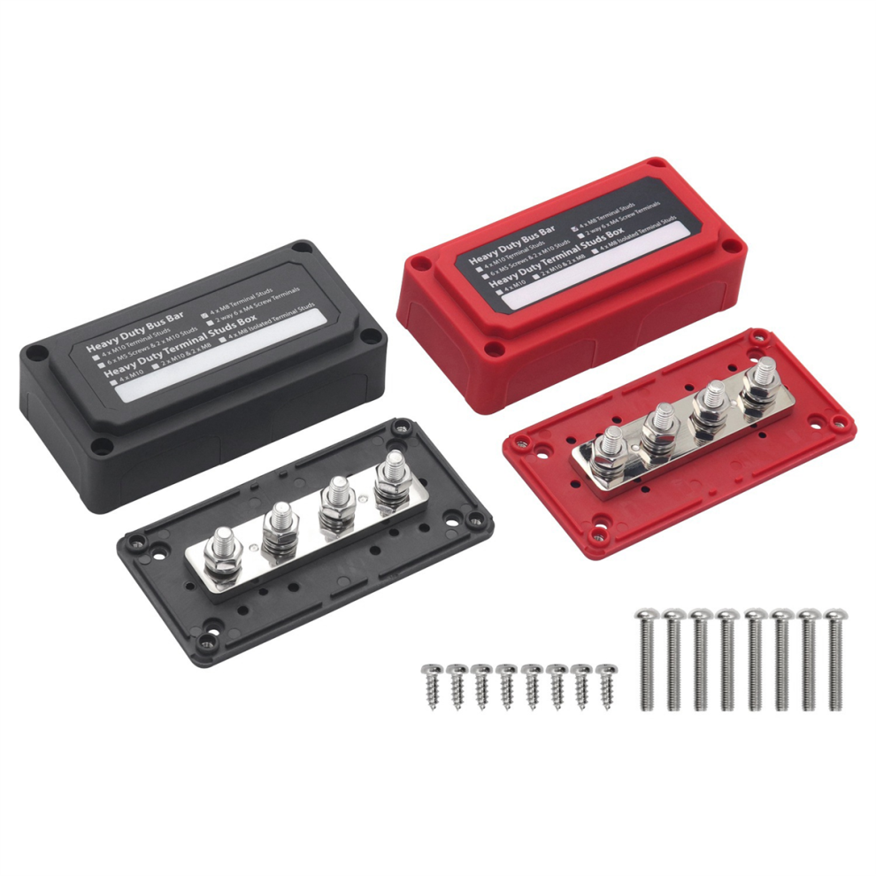 2Pcs 300A Bus Bar Power Distribution Block Busbar Box For Car Rv Boat 4853127686758