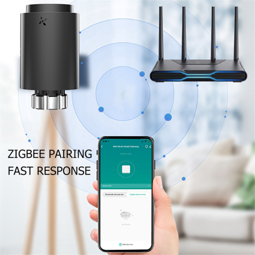 Actionneur de radiateur Tuya Smart ZigBee noir 2