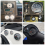 Medidores de horas de 0 a 12 horas, 2 polegadas (52 mm), para carro, iate, RV, 9-32 V B 6