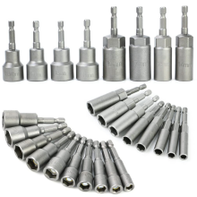 Zestaw magnetycznych kluczy nasadowych, metryczne końcówki wkrętakowe 6 mm-19 mm
