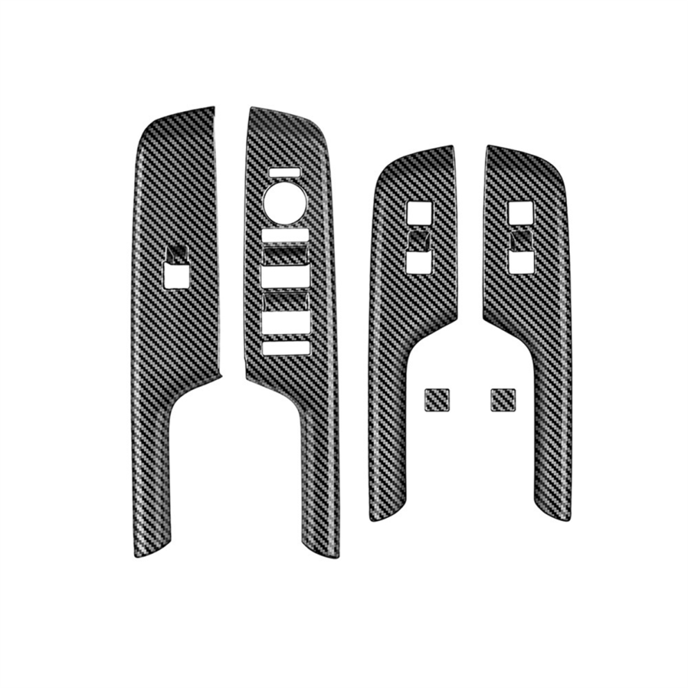 For Window Glass Lift Switch Trim Frame Carbon Fiber Pattern 4853127601867