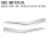 For Alphard 40 Series 2023+ Front Bumper Splitter Lip, Silver 3
