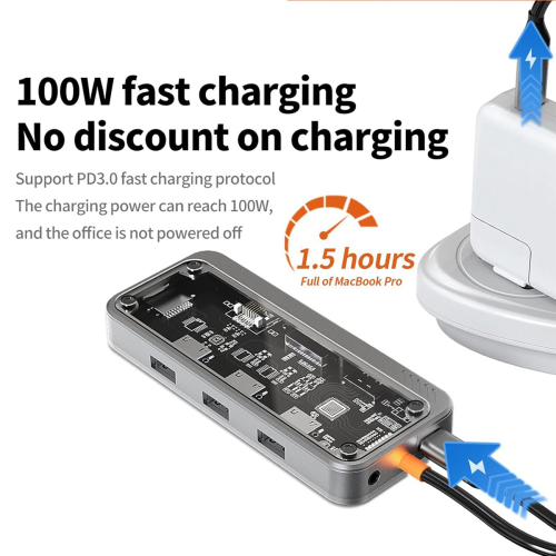 Stacja dokująca USB C 10 w 1 do laptopa, /Pro 2