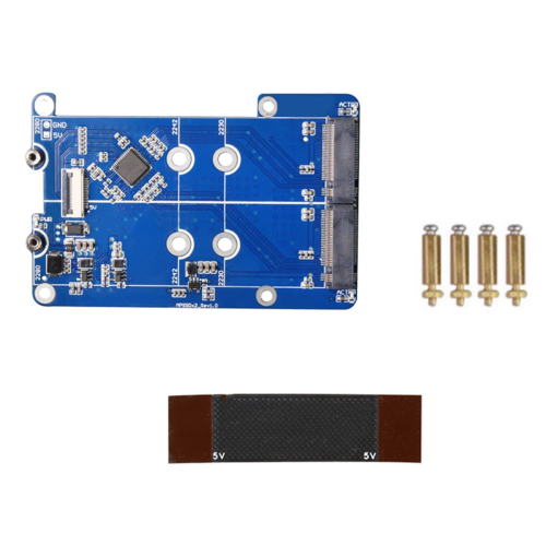 MPS2280D dla 5 dysków PCIE do M.2 Dual NVME SSD HAT 1