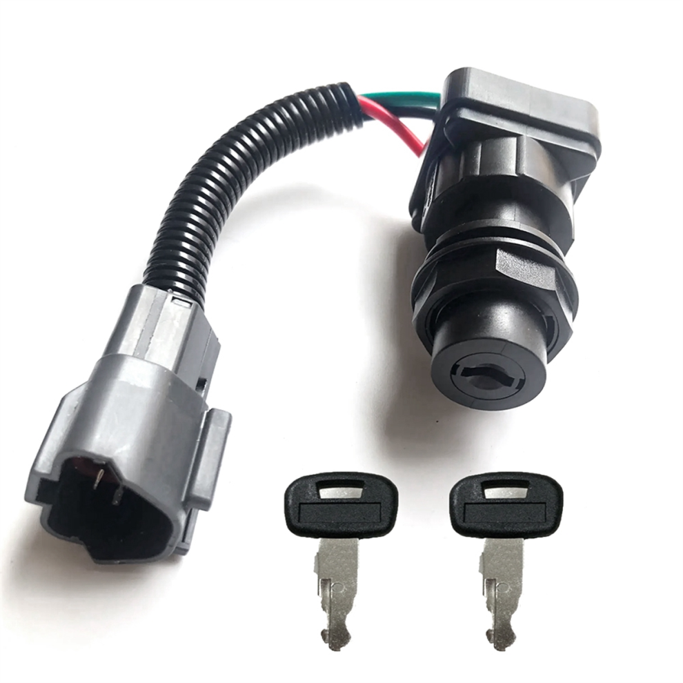 For Excavator Ignition Solenoid Valve Ignition Switch Black 4853127611156