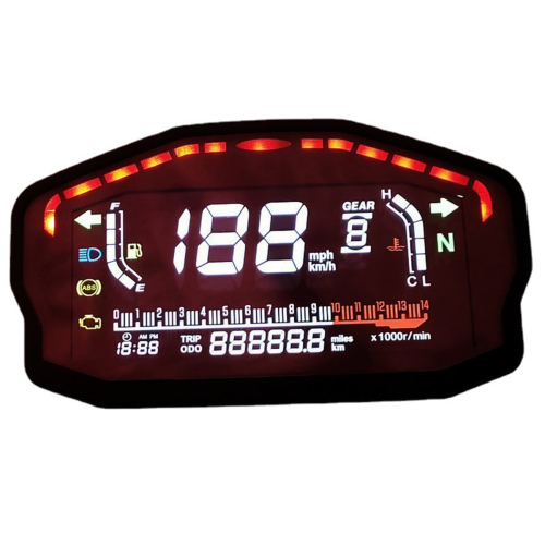 Cyfrowy prędkościomierz motocyklowy LED do 2