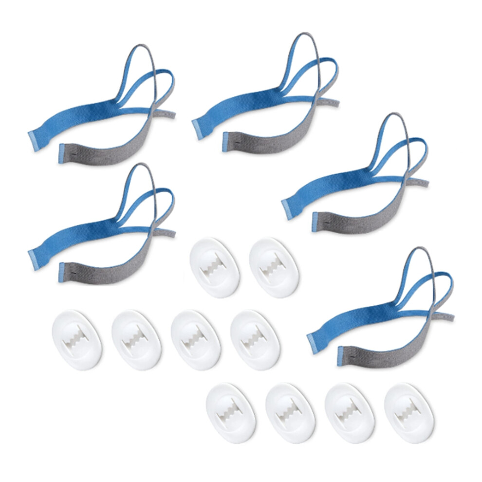 5PCS Headgear for P10 Nasal Pillow Mask with 10PCS Clip