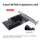 Κάρτα επέκτασης PCI-E PCI-E X1/X4 σε SATA3.0 προσαρμογέας ανύψωσης 6 θυρών 3
