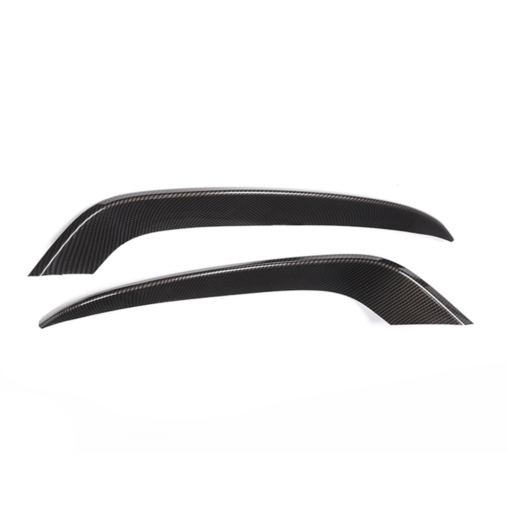 Carbon Fiber Style Front Fog Lights Lamp Strips Cover Trim For 3 4853127616014