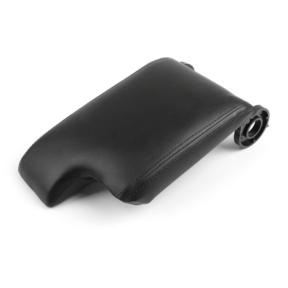 Leather Armrest Center Console Lid Cover Black 4853127621933