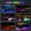 Kit d'éclairage RGB Rock Lights, éclairage multicolore sous caisse, 8 modules 6