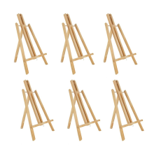 6 stuks 16 inch houten ezels, ezelstandaard voor schilderdoeken