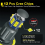Lâmpada de farol H8 6000K 120W LED Angel Eyes Canbus 3