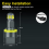 Lâmpada de farol H8 6000K 120W LED Angel Eyes Canbus 4