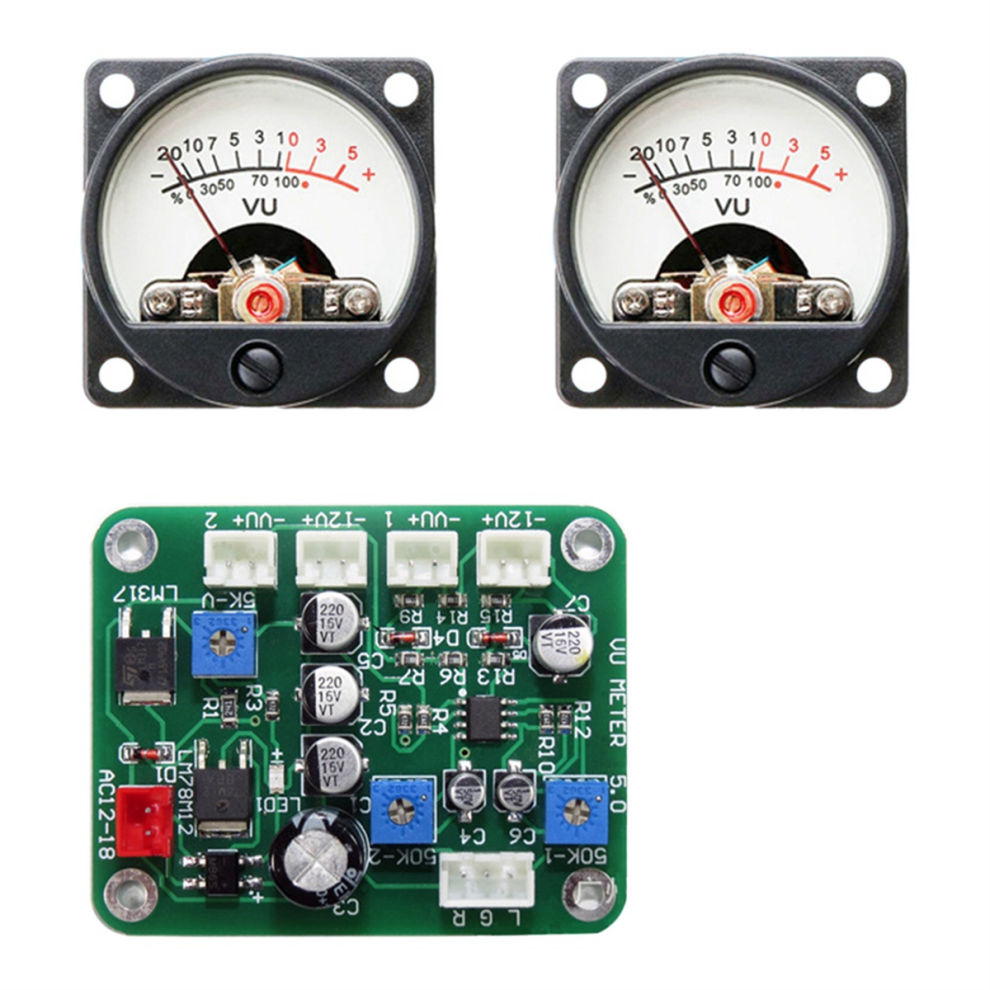 VU Level Audio Meter Stereo Amplifier Board+2pcs VU Meter on OnBuy