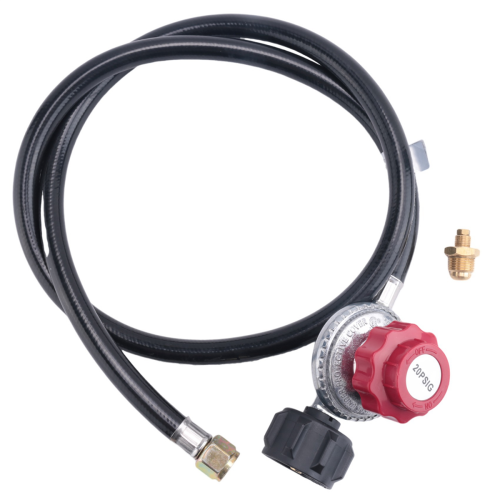 5FT Propane Regulator Hose, 0-20PSI Adjustable Propane Tank Regulator 1