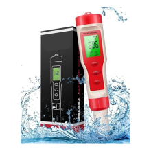 Medidor de pH 4 em 1, Medidor de pH, Testador de pH Digital com Alta Precisão de 0,01