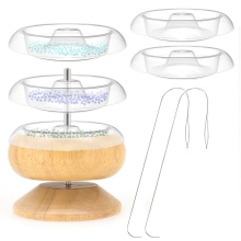 Kralenspinner, zaadkralenset met 5 snel verwisselbare trays