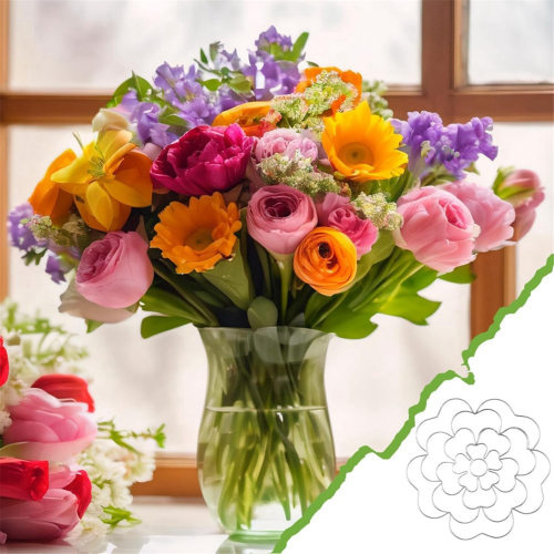 Conjunto de 6 suportes para arranjos florais (5 polegadas, 68 polegadas) 2