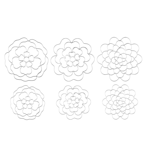 Conjunto de 6 suportes para arranjos florais (5 polegadas, 68 polegadas)