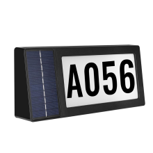 Tabliczka adresowa zasilana energią słoneczną, podświetlane numery domów, zasilane energią słoneczną