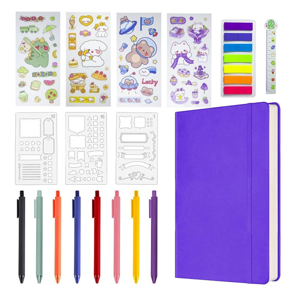 Hardcover Notebook Set,Supplies Planner Daily Stationary E-image-OPC-PJ6K2JZ-NEW