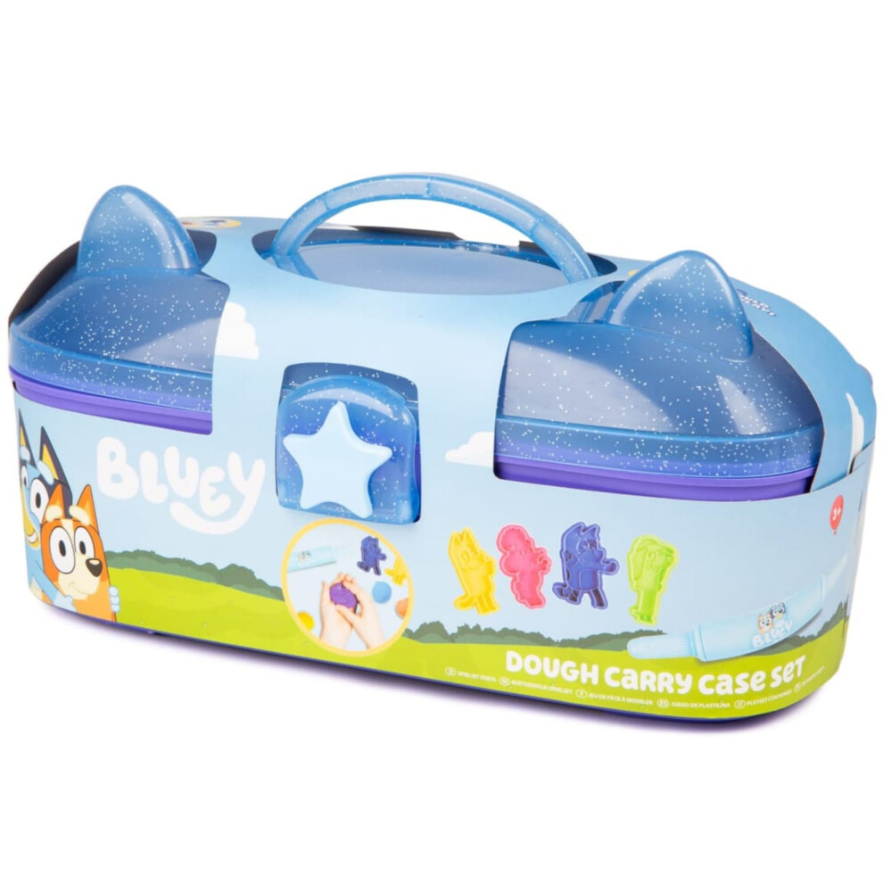 Photos - Other Toys Bluey Dough Set, Carry Case, Playdough Cutters, Roller, Kids Craft Toy