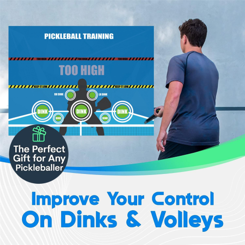 Αυτοκόλλητα τοίχου για προπόνηση Pickleball, Pickleball Dink Pad 2