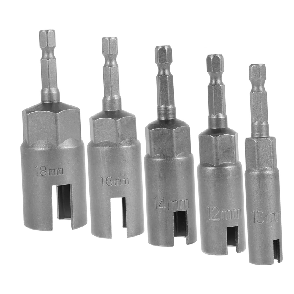 5Pcs Wing Nut Driver,11-19Mm Steel Slot Wing Nut Driver Bit 4712036698422