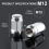 M14x1.5 pyöränmutterit, yksiosaiset, pullistumattomat, AcornChrome-kromimutterit 2