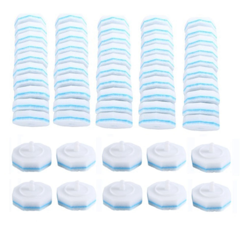 60 têtes de brosse de toilette jetables pour cuvette