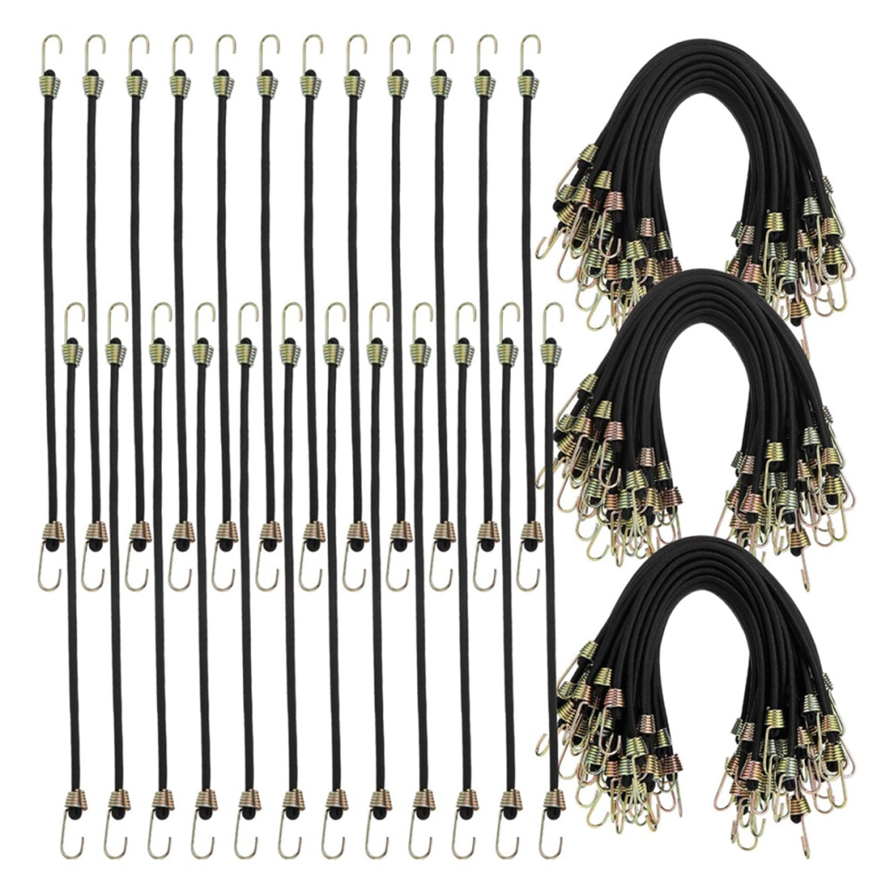 50 Pcs Mini Bungee Cords With Hooks Small Bungee Cords 4712036601484