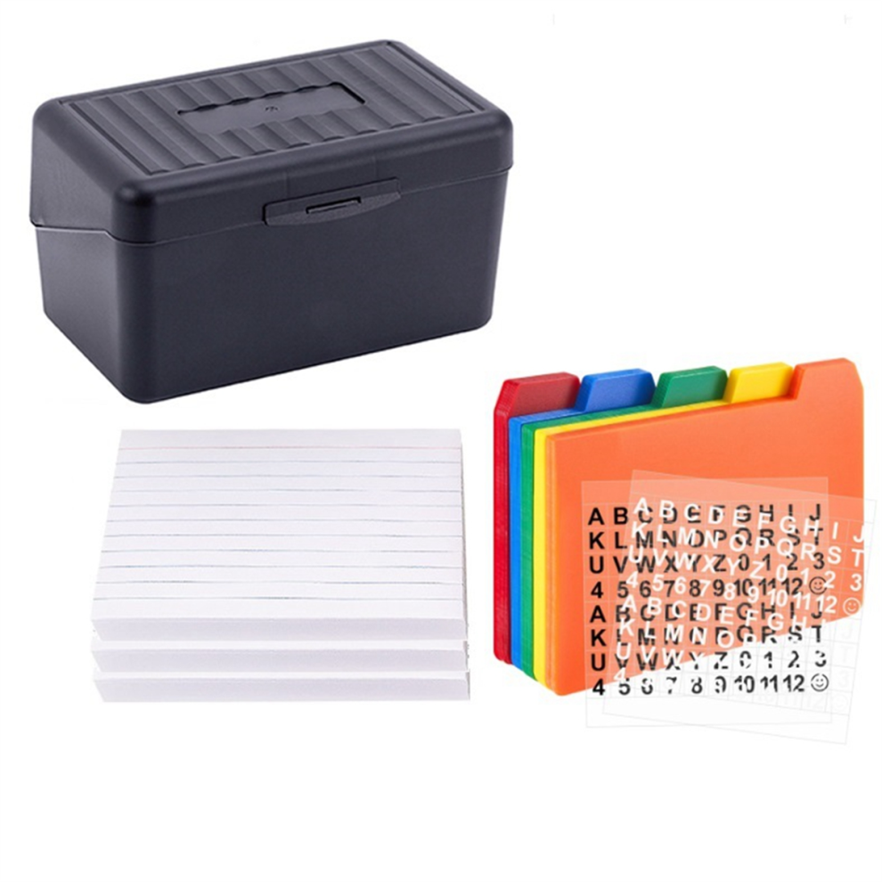 Index Card Holder with Dividers and Ruled Index Cards-image-OPC-PJ6K5VY-NEW